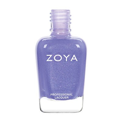 Eine violette Flasche mit der Aufschrift 'ZOYA' und kleinerer Schrift 'PROFESSIONAL LACQUER'.