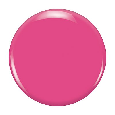 Eine große, glänzende pinke Taste mit glatter Oberfläche und abgerundeten Kanten.