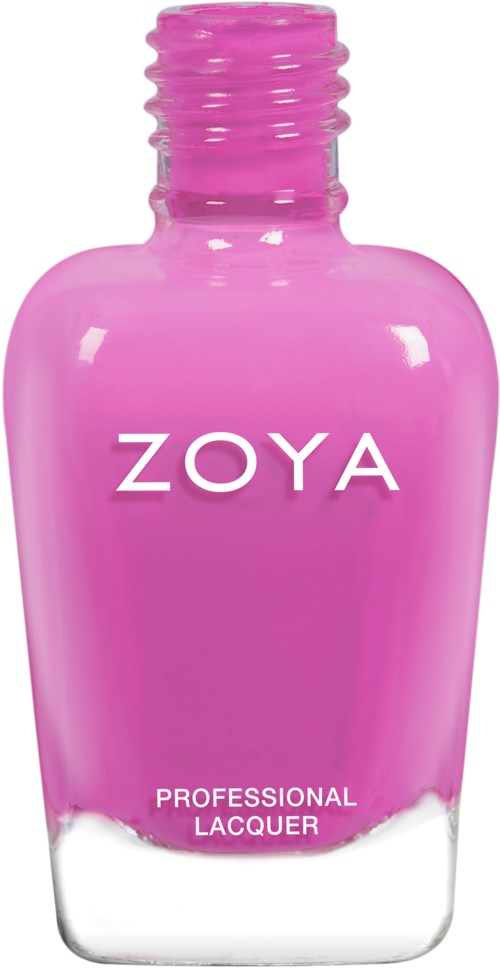 Rosa nagellackflaska med märket Zoya, märkt som professionell lack.
