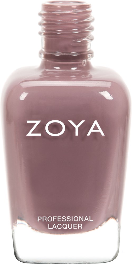 En rosa nagellackflaska med märket ZOYA och orden 'Professional Lacquer' på.