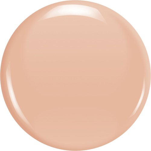 En rund, beige, glänsande sak som liknar en boll eller kula.
