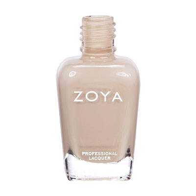 Eine klare Nagellackflasche mit dem Markennamen ZOYA und der Bezeichnung Professional Lacquer.