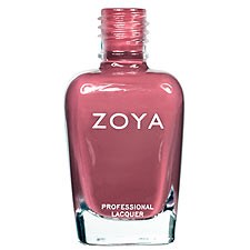 En rosa nagellackflaska med märket 'ZOYA' på.