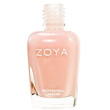 Rosa nagellackflaska med märket Zoya på.