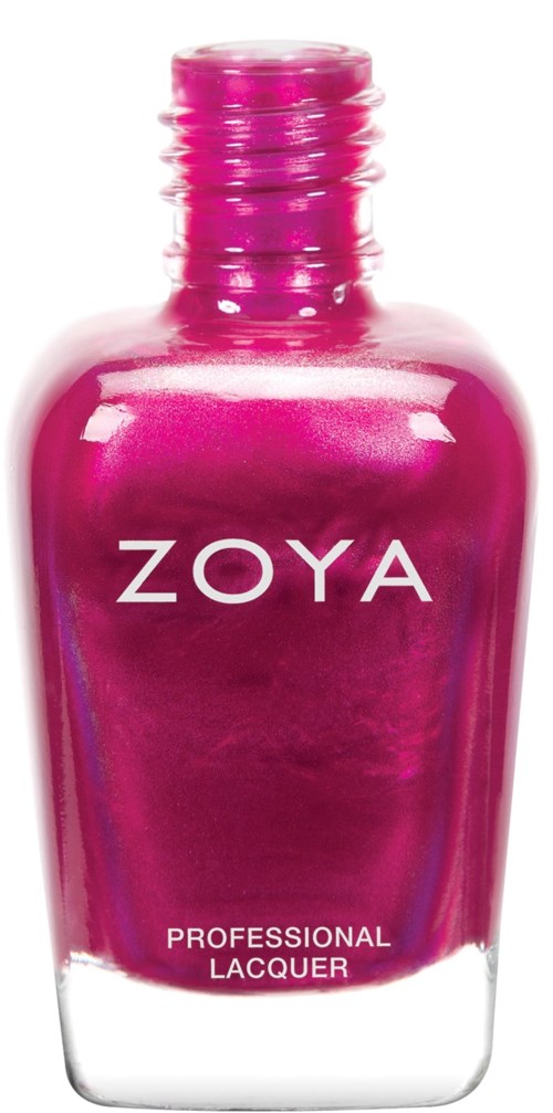 En rosa nagellackflaska med namnet ZOYA och orden Professional Lacquer.