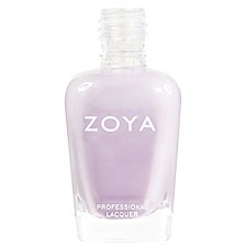 En ljuslila flaska med namnet ZOYA och 'PROFESSION LACQUER' skrivet på den.