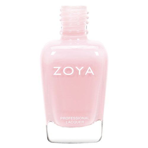 En rosa nagellack flaska märkt ZOYA, visar att den är för professionellt bruk.
