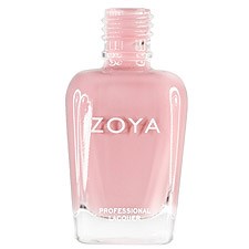 En rosa nagellackflaska med varumärket Zoya.