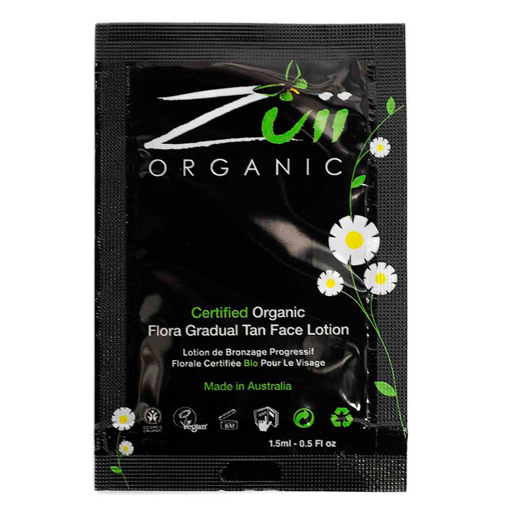 Zuii Organic Tan & Treat Gradual Tan Face Lotion Sachet 1 ml