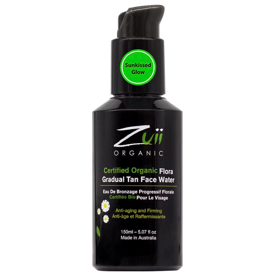 Zuii Organic Tan & Treat Gradual Tan Face Water Sunkissed Glow 150ml