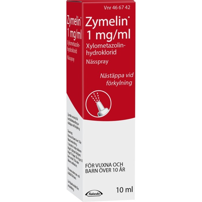 Zymelin Nässpray 1 mg/ml 10 ml