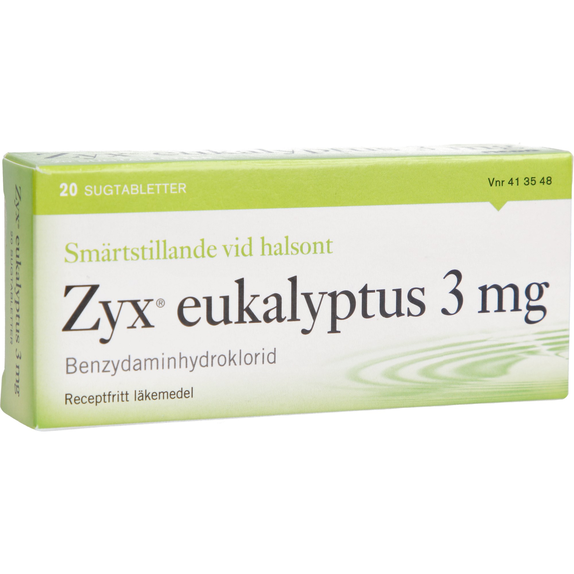 Läs mer om Zyx Eucalyptus Sugtablett 3mg 20 st