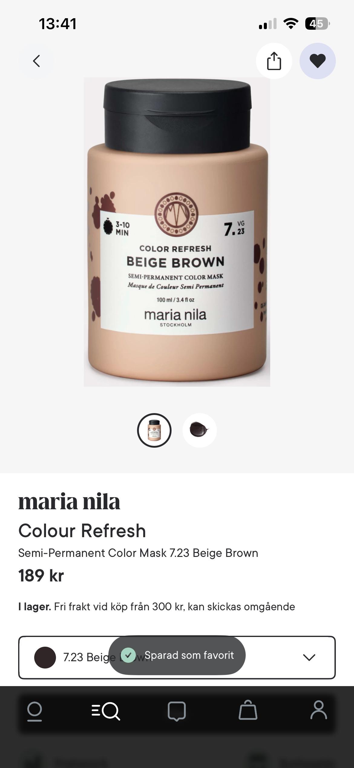 Maria Color maria nila Colour Refresh Semi-Permanent Color Mask 6.5 Cacao | lyko.com