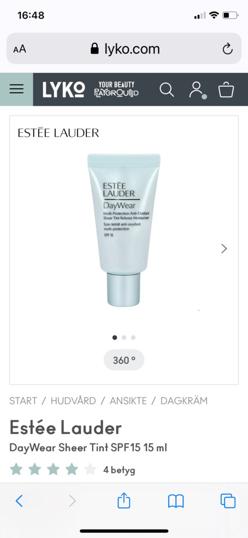 Estée Lauder DayWear Sheer Tinted Moisturizer SPF 15 15 ml