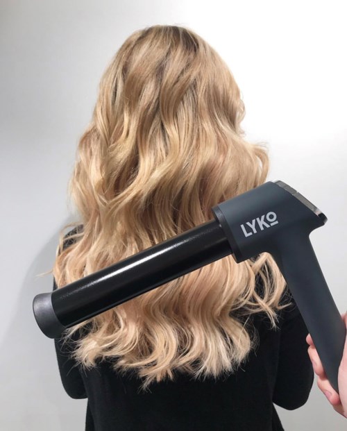 l shaped curling iron