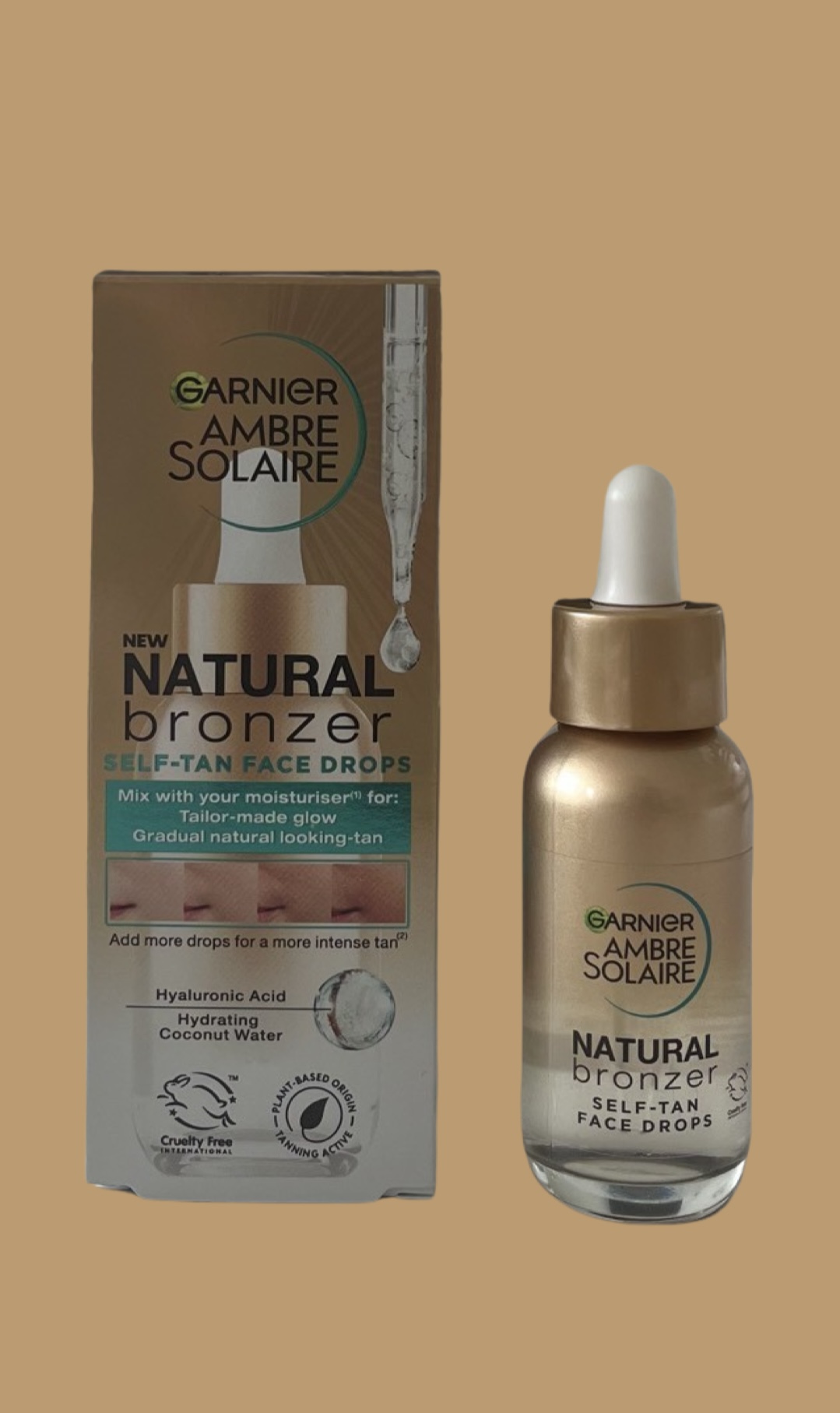 Garnier Ambre Solaire Natural Bronzer Self-Tan Face Drops Prodotti  autoabbronzanti 30 ml