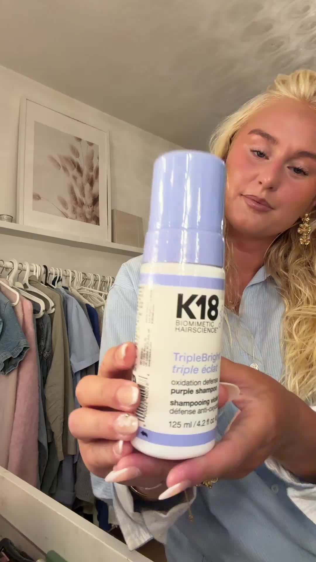 K18 TripleBright Oxidation Defense Purple Shampoo 125 ml | lyko.com